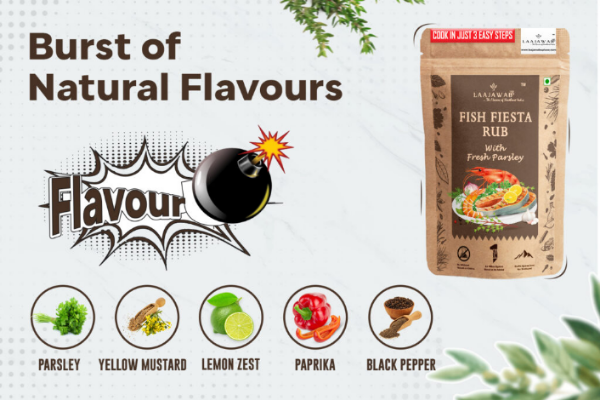 Fish fiesta Rub | Seasoning | Pack of 130 grams